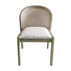 New Style Solid Wood Rattan Backed Dining Chair