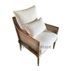 Solid Wood Rattan Backed Leisure Chair/Wooden Lounge Chairs