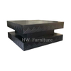 Black Double Layered Black Coffee Table