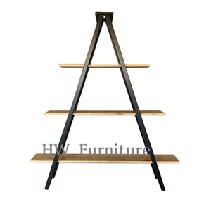 Wedding Furniture Solid Wood Board With Black Iron Frame
