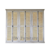 Wooden Living Room Furniture 6 Doors Rattan Wooden Cabinet