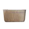 Solid Wooden Wedding Counter Reeded Bar Table Outdoor Furniture For Event