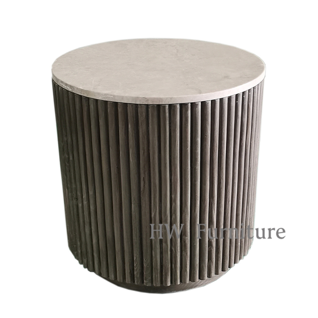 New Design Round Coffee Table With Marble Surface