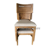Stackable Rattan Backed Dining Chair