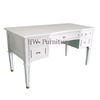 Home Furniture White Solid Wood Side Table With Drawer