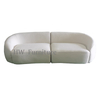 White Teddy Velvet Lounge Sofa For Living Room Furniture