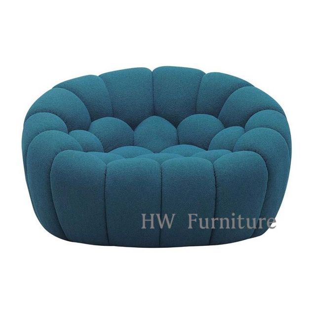 New Style Blue Velvet Lounge Sofa/Sofa Bed For Home & Wedding Furniture Use