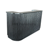 Black Ribbed Wooden Bar Table For Wedding And Party