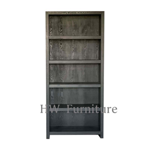 Black Five Layer Solid Wood High Cabinet