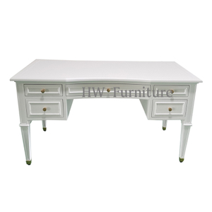 Home Furniture White Solid Wood Side Table With Drawer