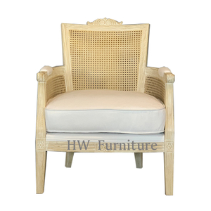 Rattan Back Arm Chair For Living Room