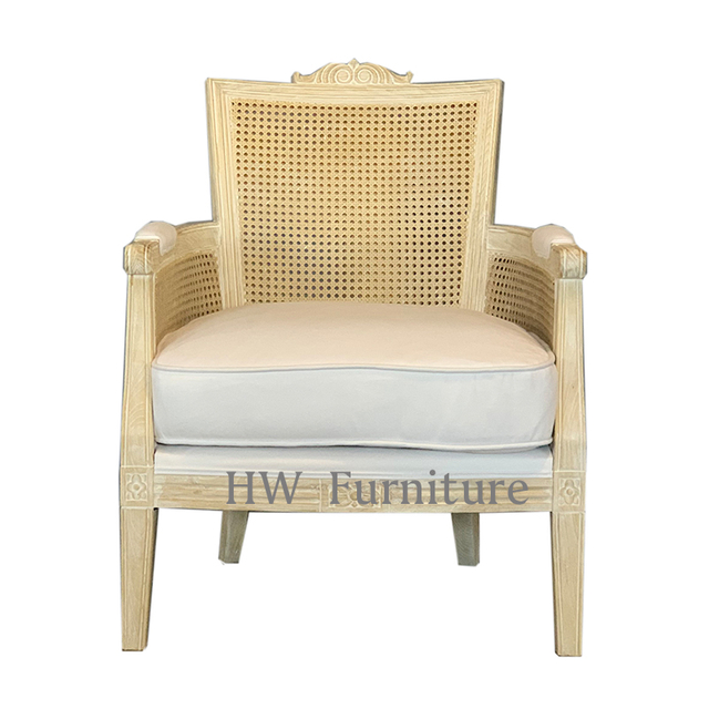 Rattan Back Arm Chair For Living Room