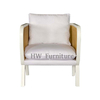 New Style Rattan Back Arm Chair For Living Room Furniture
