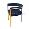 Modern Wedding Furniture Blue Metal Chair 