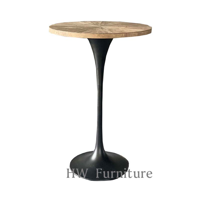 Solid Wood Splicing Desktop High Bar Table