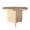 Oak Wood Round Dining Table 