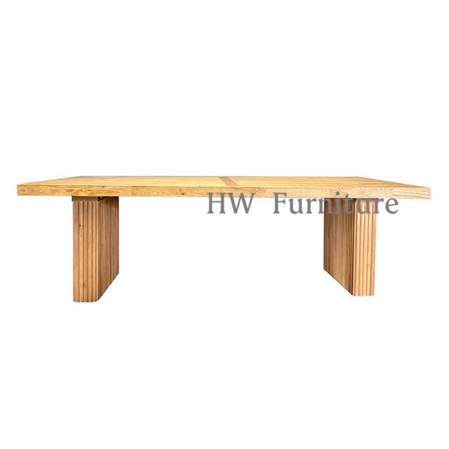 Home Furniture Rectangle Solid Wood Dining Table For Wedding Furniture