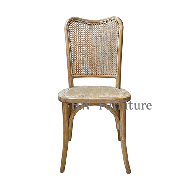 New Design Dining Chairs with Rattan Back For Home Furniture & Wedding Events Use