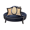 Velvet Round Combination Sofa with Rattan Back for Home Furniture & Wedding Furniture Use