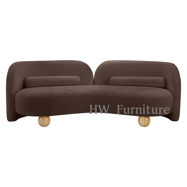 Velvet Sofa Chair/Lounge Sofa With Solid Wood Leg For Home & Wedding Events Use