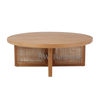 Round Natural Color Wooden Coffee Table/Tea Table For Home & Wedding Furniture Use