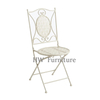 Rich White Iron Dining Chair For Outdoor & Wedding Furniture Use
