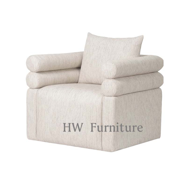 White Fabric Lounge Chairs For Home & Wedding Furniture Use