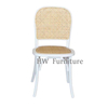 Home Furniture Wooden Dining Chair With Rattan Back For Home & Hotel Wedding Events Use