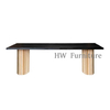 Wooden Furniture Rectangle Wooden Dining Table For Home & Wedding Furniture Use