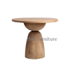 Round Natural Color Wooden Coffee Table/Tea Table For Home & Wedding Furniture Use