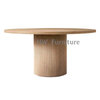 Round Solid Wood Dining Table For Dining Room & Wedding Events Use