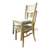 Dining Room Furniture Fabric Stackable Dining Chair with Wood Frame for Home & Hotel Wedding Events Use