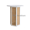 Solid Wood Bar Table/Tall Table With Rattan For Home & Wedding Events Use