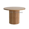 New Style Natural Wood Color Round Dining Table For Home & Wedding Furniture Use