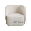 Single Seat White Velvet Sofa Chair/Lounge Sofa For Home & Wedding Events Use