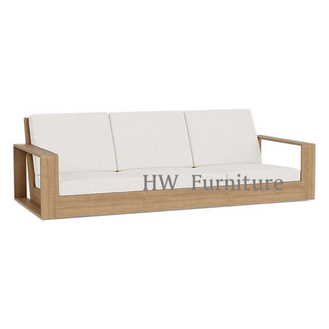 Heywood 3 Seats Sofa Chair with Wooden Base/Lounge Sofa for Living Room & Hotel Use
