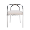 New Design Dining Chair Stainless Steel Frame With Teddy Velvet Cushion For Home & Wedding Events Use