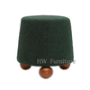 Green Velvet Footed Stool/Ottomans For Living Room Furniture Use