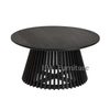 Black Round Wooden Coffee Table/Tea Table For Home & Wedding Furniture Use