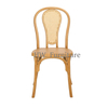 Dining Room Furniture Stackable Dining Chair with Rattan Back for Home & Hotel Wedding Events Use
