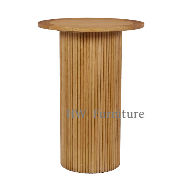 Round Wooden Bar Table/Tall Table For Home & Wedding Events Use