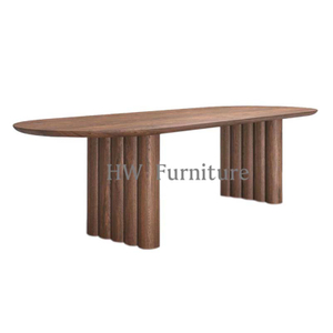 Wooden Furniture Rectangle Solid Wood Dining Table For Home & Wedding Furniture Use