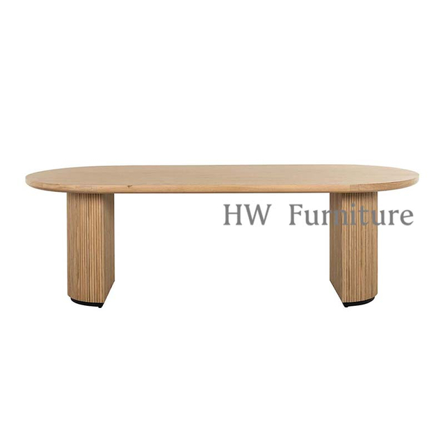 Rectangle Solid Wood Dining Table For Dining Room & Wedding Furniture Use