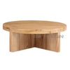 Round Natural Color Wooden Coffee Table/Tea Table For Home & Wedding Furniture Use